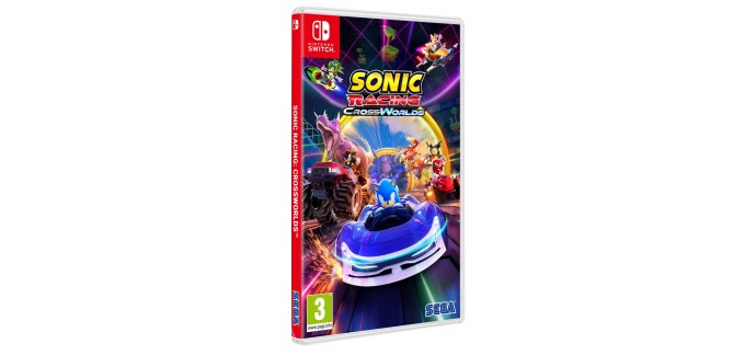 Amazon: Sonic Racing CrossWorlds sur Nintendo Switch à 29,99€
