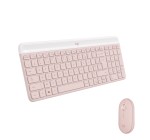 Amazon: Pack Clavier Souris Logitech MK470 Slim Azerty Rose à 39,99€ (au lieu de 55,41€)