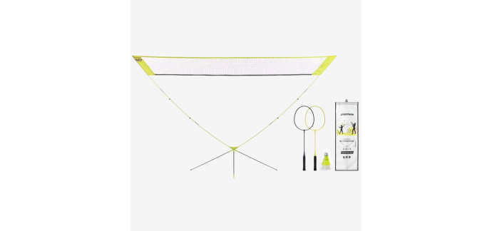 Decathlon: Set de Badminton Discover V2 - Filet 3m, 2 raquettes, 2 volants à 21,59€ (au lieu de 26,99€)