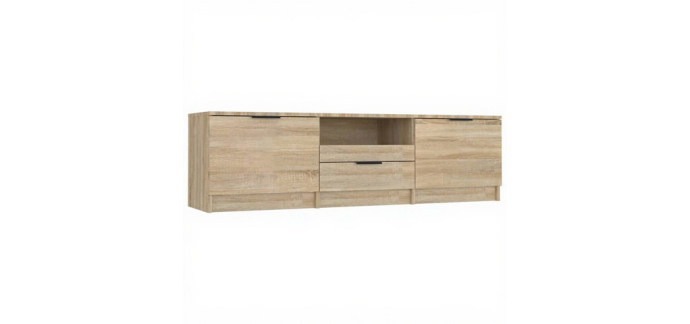 JoyBuy: Meuble TV vidaXL 140x35x40 cm Bois d'Ingénierie Chêne Sonoma à 64,90€ (au lieu de 128,90€)