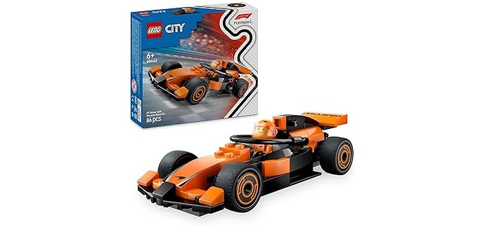 Amazon: LEGO City McLaren Racing Car (60442) à 9,99€ (au lieu de 12,99€)