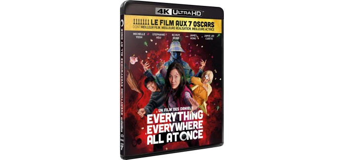 Amazon: Blu-Ray 4K UHD Everything Everywhere All at Once à 13,04€ (au lieu de 14,75€)