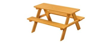 LIDL: Table-bancs enfant LIVARNO à 24.99€ (au lieu de 29.99€)