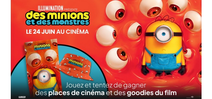 M6: 15 lots Des minions et des monstres (valeur 20€ chacun) à gagner