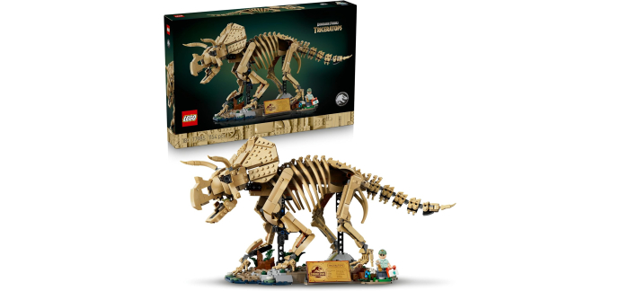 Amazon: LEGO 77985 Fossiles de Dinosaure Tricératops (PS5) à 83,90€ (au lieu de 99,99€)