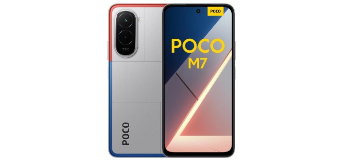Amazon: Smartphone Xiaomi Poco M7 6,9" 8/256 Go - écran à 119€ (au lieu de 163,55€)