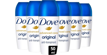 Amazon: Lot 6x DOVE D&eacute;odorant Bille Anti Transpirant Advanced Care - Original 50ml &agrave; 9,55&euro;