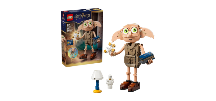 Amazon: LEGO 76469 Harry Potter Dobby l’Elfe Libre à 29,9€ (au lieu de 34,99€)