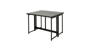 Cdiscount: Table de jardin FERRET pliante métal noir 98x80x72 cm 4 personnes à 99,99€ (au lieu de 139,99€)