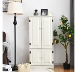 Cdiscount: COSTWAY Armoire de Rangement Vintage MDF 2 Portes, 2 Étagères Réglables à 93,99€