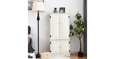 Cdiscount: COSTWAY Armoire de Rangement Vintage MDF 2 Portes, 2 &Eacute;tag&egrave;res R&eacute;glables &agrave; 93,99&euro;