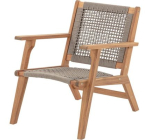 Cdiscount: Fauteuil de jardin bas MERIDA - Bois d'Acacia FSC, corde tressée, 60x76x73 cm à 69,99€