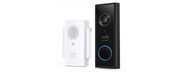 Amazon: Sonnette vidéo sans fil eufy Security - 2K avec carillon à 75,99€ (au lieu de 113,69€)