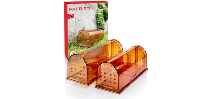 Amazon: Lot de 2 pièges à rats / souris vivants Pattler à 12,49€ (au lieu de 19,99€)