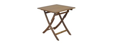 JoyBuy: PROLOISIRS Table carrée Sophie - 70 cm à 79,90€ (au lieu de 153,90€)