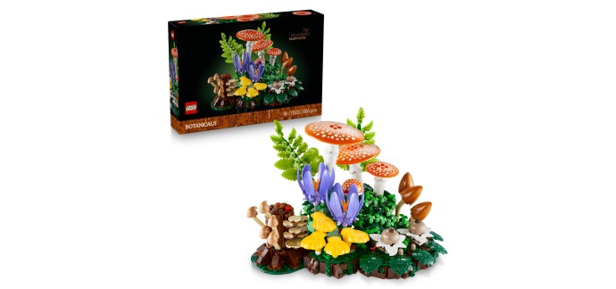 Amazon: LEGO® Botanicals Les champignons des bois (11505) à 59,9€ (au lieu de 69,9€)