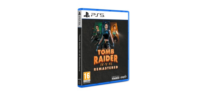Amazon: Tomb Raider 4-6 Remastered (PS5) à 18,20€ (au lieu de 29,99€)
