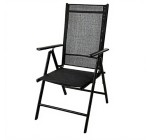 JoyBuy: Chaise pliante en aluminium - Noir mat à 35,90€ (au lieu de 50,99€)