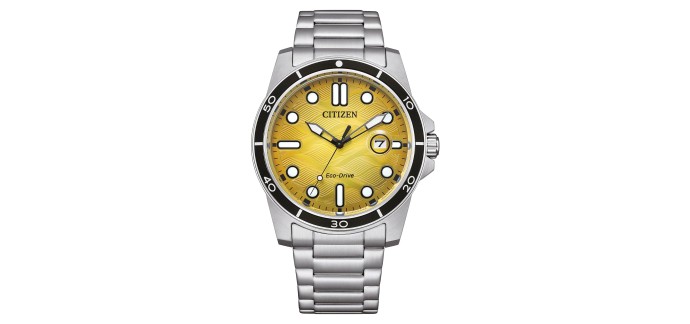 Amazon: Montre Citizen AW1816-89X pour homme - Solaire, aiguilles lumineuses, 100m à 88,87€