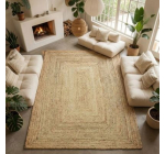 Cdiscount: Tapis salon en jute tressé naturel artisanal 160x230 à 89,99€ (au lieu de 179€)