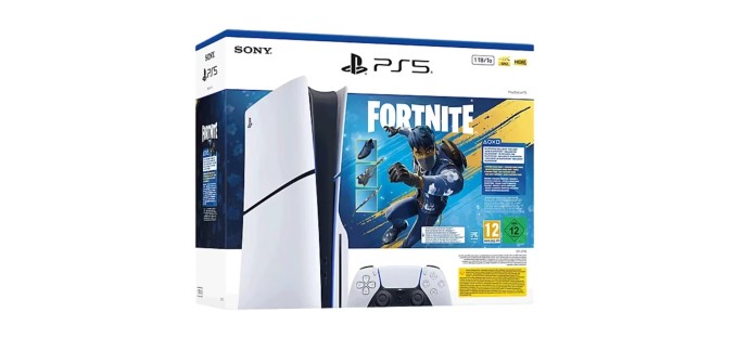 Amazon: Console Playstation PS5 standard ou version Fortnite avec lecteur de disque à 509€