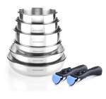 Cdiscount: Batterie de cuisine induction Arthur Martin AM5538 - 8 pièces, acier inoxydable, poignée amovible à