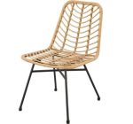 Cdiscount: Lot de 2 chaises de jardin KOMODO - Imitation rotin, structure acier à 79,99€ (au lieu de 169,99€)