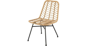 Cdiscount: Lot de 2 chaises de jardin KOMODO - Imitation rotin, structure acier à 79,99€ (au lieu de 169,99€)