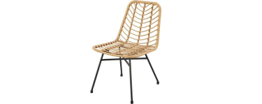 Cdiscount: Lot de 2 chaises de jardin KOMODO - Imitation rotin, structure acier à 79,99€ (au lieu de 169,99€)