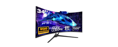 JoyBuy: Ecran PC 34" Incurvé Gawfolk GF340A - UWQHD, VA 165 Hz, 1 ms à 159,99€