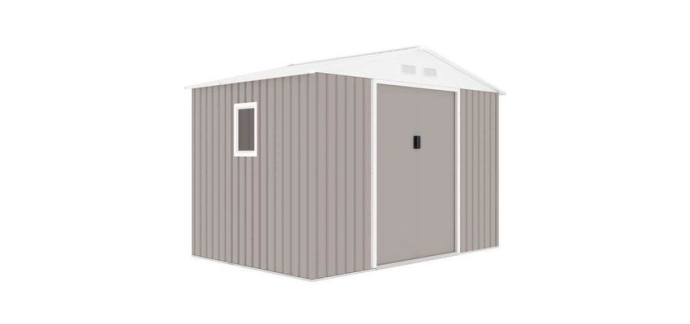 Cdiscount: Abri de jardin en métal 5,29 m² - 277 x 191 x 202 cm - VENUS à 249€ (au lieu de 379,99€)