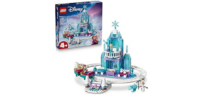 Amazon: LEGO® Disney La Reine des Neiges Le Château de Glace et la Piste Enneigée d’Elsa (43281) à 39,99€