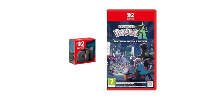 Amazon: Console Nintendo Switch 2 + Légendes Pokémon ZA à 440,39€ (au lieu de 539,98€)