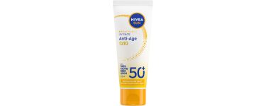 Amazon: NIVEA SUN Crème Visage Anti-Âge FPS50+ Q10 - 40 ml à 5,58€ (au lieu de 12,90€)