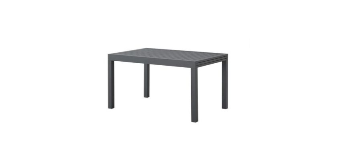 Cdiscount: Table de jardin extensible rectangulaire 6 à 10 personnes - Aluminium - L 135-270 cm à 249,99€