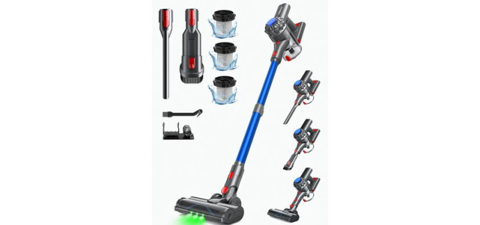 Cdiscount: Ivormentico Aspirateur Balai sans Fil - 50 min autonomie, 40K PA, LED verte à 59,99€