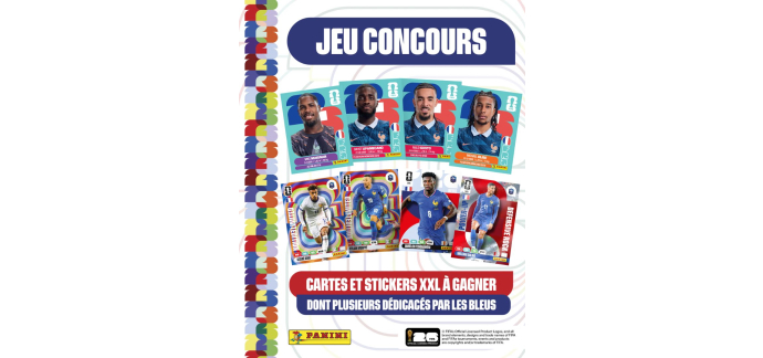 Panini Store: Cartes et stickers XXL des Bleus dédicacés à gagner