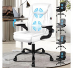 Amazon: Chaise de Bureau Ergonomique Alfordson avec Massage en Cuir à 35,14€
