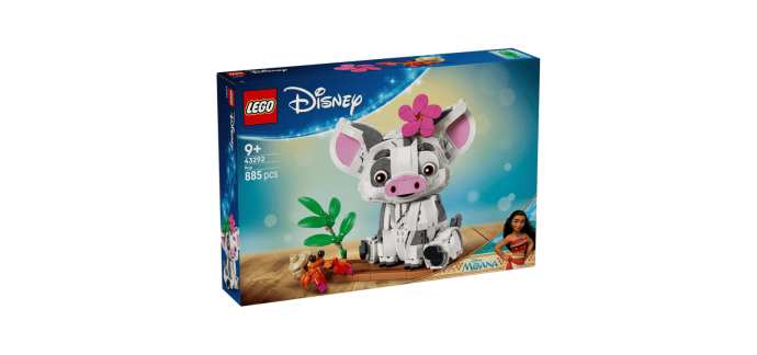 Amazon: LEGO 43292 Pua Vaiana à 58,9€ (au lieu de 69,99€)