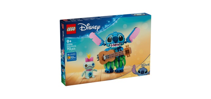 Amazon: LEGO 43296 Stitch et Scrump à 55,50€ (au lieu de 69,99€)