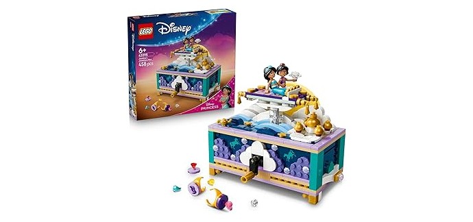 Amazon: LEGO® Disney Princess Jasmine's Jewellery Box (43295) à 39,90€ (au lieu de 49,99€)