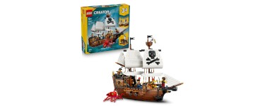 Amazon: LEGO® Creator 3en1 Bateau pirate mythique (31387) à 76,9€ (au lieu de 85,34€)