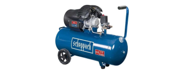 Cdiscount: Compresseur d'air horizontal Scheppach HC120DC - 100 L, 2200 W, 10 bars, 3 CV à 319€