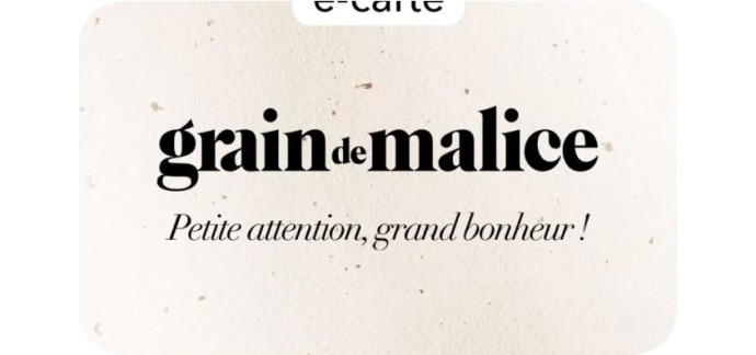 Grain De Malice: Retours gratuits sous 30 jours, sans minimum d'achat