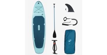 Decathlon: Pack stand up paddle gonflable 10'6, 100 bleu &agrave; 194,99&euro; (au lieu de 279,99&euro;)