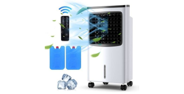 Cdiscount: Climatiseur mobile COSTWAY 8L 75W - T&eacute;l&eacute;commande, minuterie 7,5h, 3 vitesses, oscillation 70&deg; &agrave; 109,