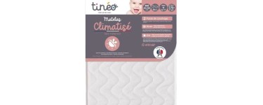 Cdiscount: Matelas bébé Climatisé TINEO 60x120 cm à 34,99€ (au lieu de 47,99€)