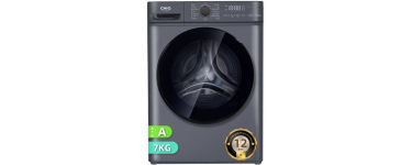 Cdiscount: Lave-linge hublot CHiQ 7kg - Profondeur 46,5cm - Classe A - Moteur BLDC 12 ans - Vapeur - 1200 trs/m