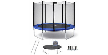 Cdiscount: Trampoline bleu Ø300cm avec échelle, couverture et kit d'ancrage à 161,09€ (au lieu de 219,99€)