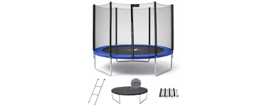 Cdiscount: Trampoline bleu Ø300cm avec échelle, couverture et kit d'ancrage à 161,09€ (au lieu de 219,99€)